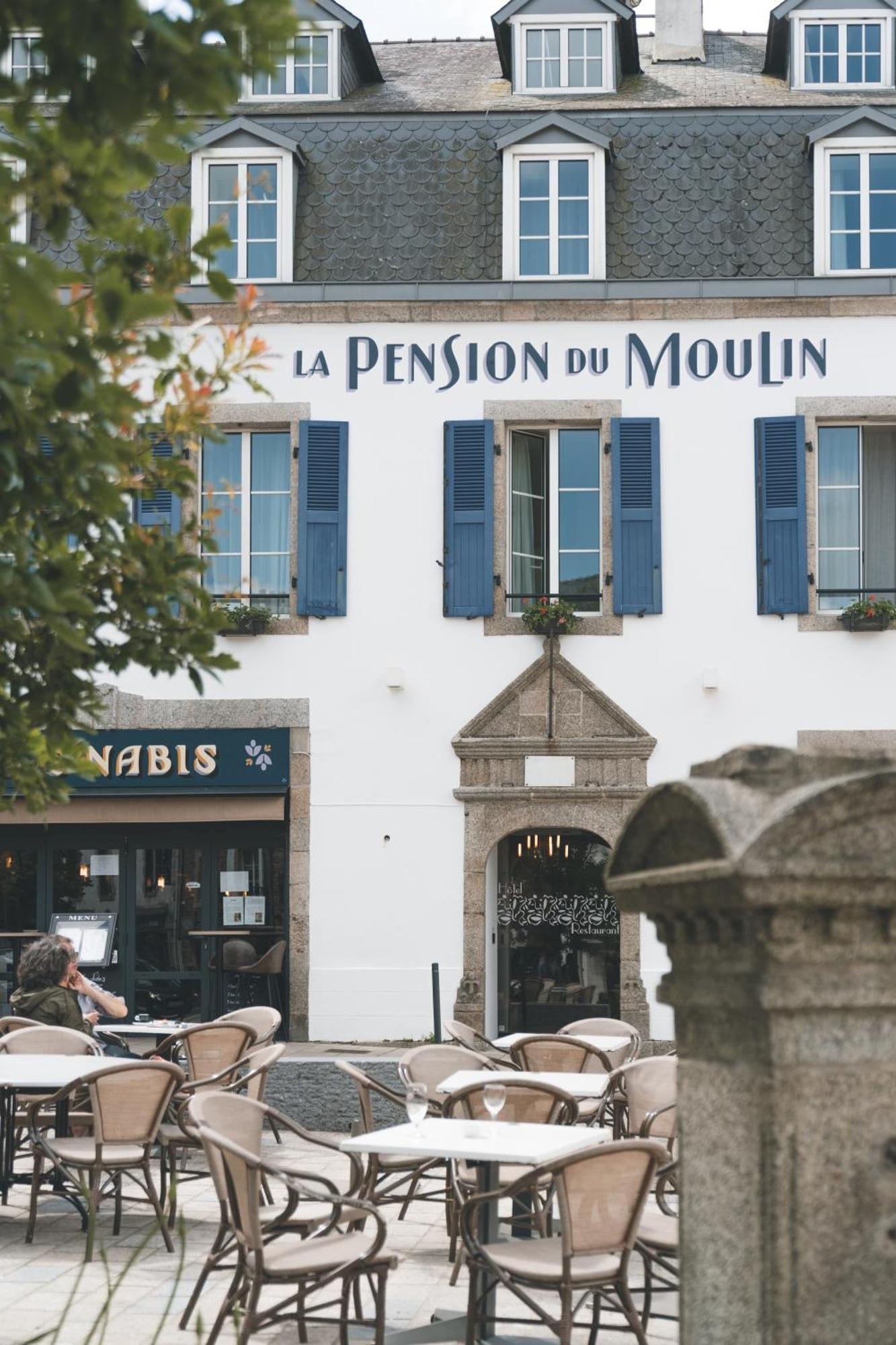 פונט-אוון Logis Hotel Et Restaurant La Pension Du Moulin מראה חיצוני תמונה